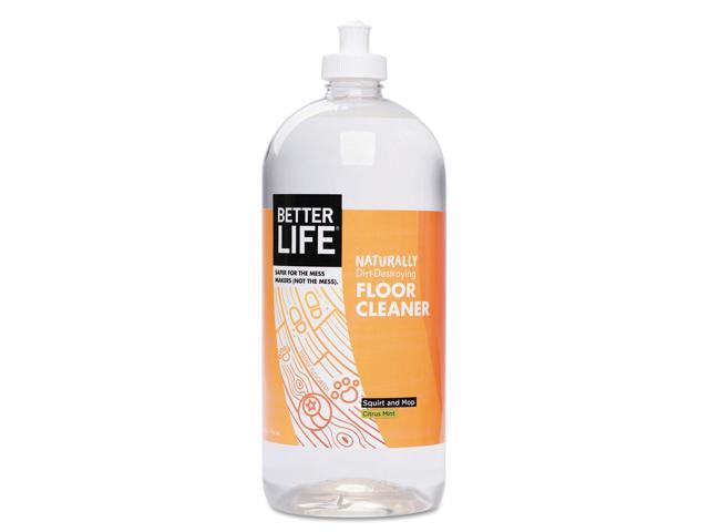 Photo 1 of Better Life Floor Cleaner - Liquid Multipurpose Cleaner for Wood, Tile, Laminate, Vinyl, Bamboo - Hardwood Floor Cleaner for Mopping - Citrus Mint 32oz (Pack of 2)
