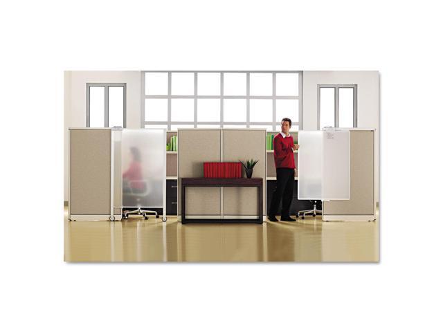 Quartet Workstation Privacy Screen 36w x 48d Translucent Clear/Silver ...