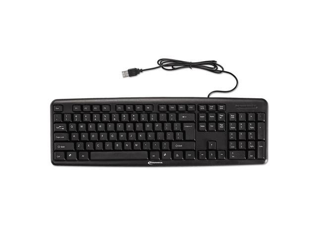 Innovera Slimline Keyboard USB Black IVR69201