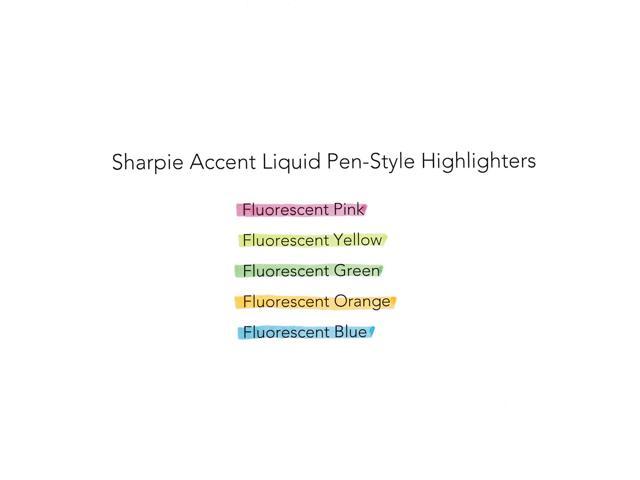 Fluorescent Color Liquid Highlighters Pen Style (4/Pack)