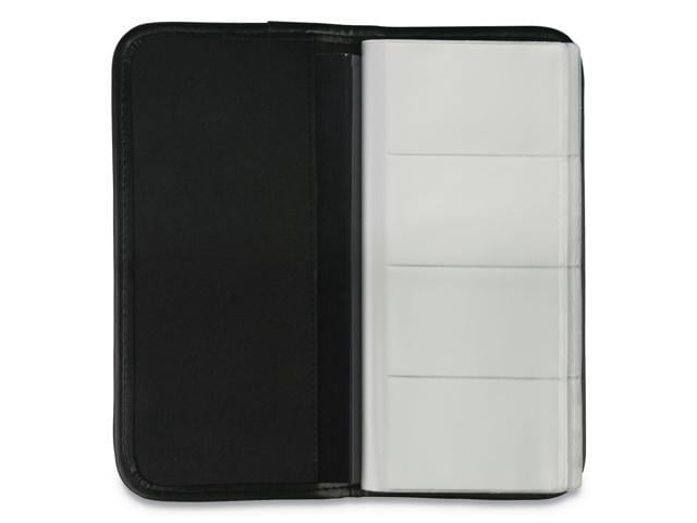 Business Card Holder, Vinyl, Black, 4 3/4 x 10 1/8 26850 - Newegg.com