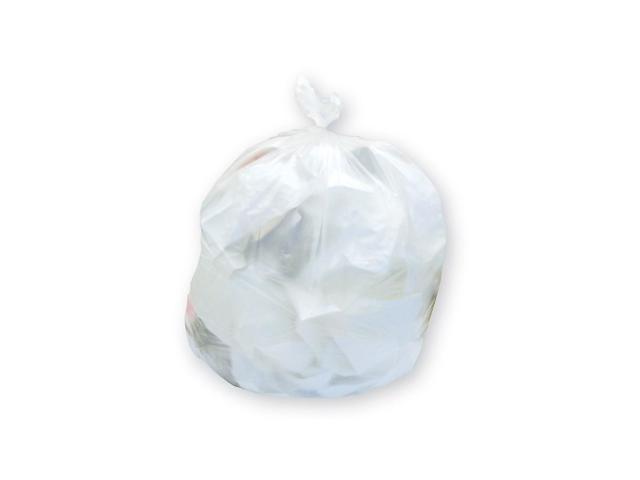 MyOfficeInnovations Trash Bags 30-33 gal 33x40 High Density 16 Mic Natural 10 RL 