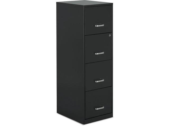 Staples 4 Drawer Vertical File Cabinet Charcoal Letter 18 D