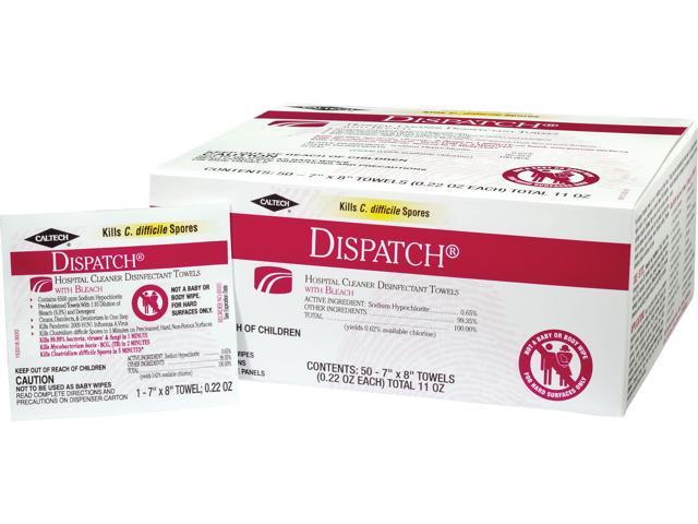 Clorox CLO 69101 Dispatch Hospital Cleaner Disinfectant Towels with ...