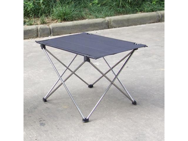 Lightweight Aluminum Outdoor Portable Folding Table Furniture Lightweight Aluminum Outdoor Portable Folding Table Furniture Camping Desk Grey
