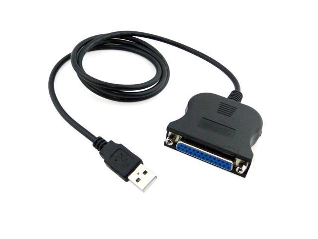 Usb Male To Db25 25pin Parallel Port Female Connecting Cable Adapter Ieee 1284 80cm For Printer 7243