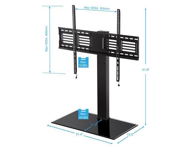 Fitueyes Universal Tv Stand Pedestal Base With Swivel Wall Mount For Fitueyes Universal Tv Stand Pedestal Base With Swivel Wall Mount For 50 80 Samsung Sony Vizio Lg Panasonic Sharp Flat Screen Tvs Xbox One