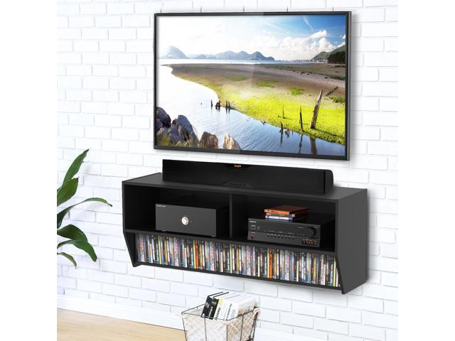 Fitueyes Floating Tv Stand Av Shelf Wall Mounted Audio Console Wood Grain For Xbox One Ps4 Vizio Sumsung Sony Newegg Com