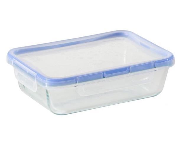 Snapware Total Solution Pyrex Glass Food Storage, Rectangle |1109329| 4 ...