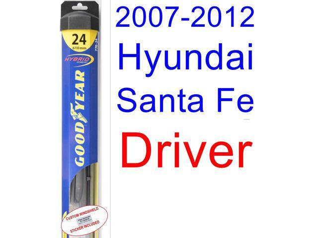 2007 2017 Hyundai Santa Fe Wiper Blade Driver Goodyear 2007 2017 Hyundai Santa Fe Wiper Blade Driver Goodyear Blades