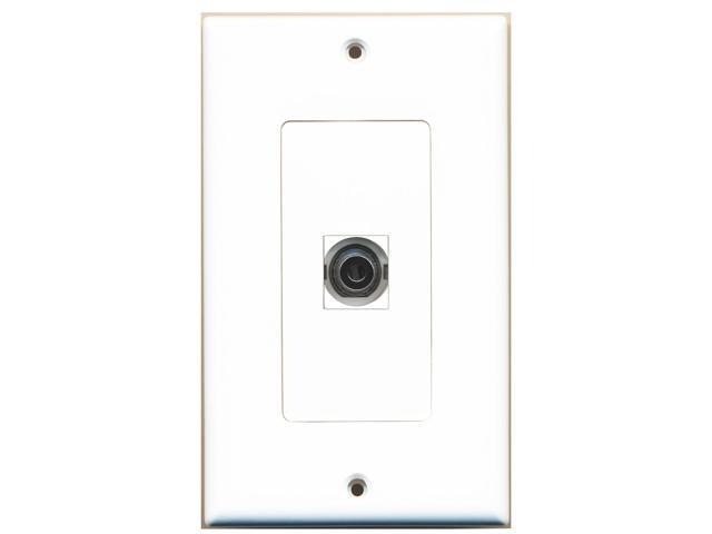 Riteav 1 3 5mm Audio Headphone Jack Port Wall Plate Decorative White Newegg Com - 3 5 Mm Headphone Jack Wall Plate Riteav 1 3 5mm Audio Headphone Jack Port Wall Plate Decorative White Newegg Com - 3 5 Mm Headphone Jack Wall Plate