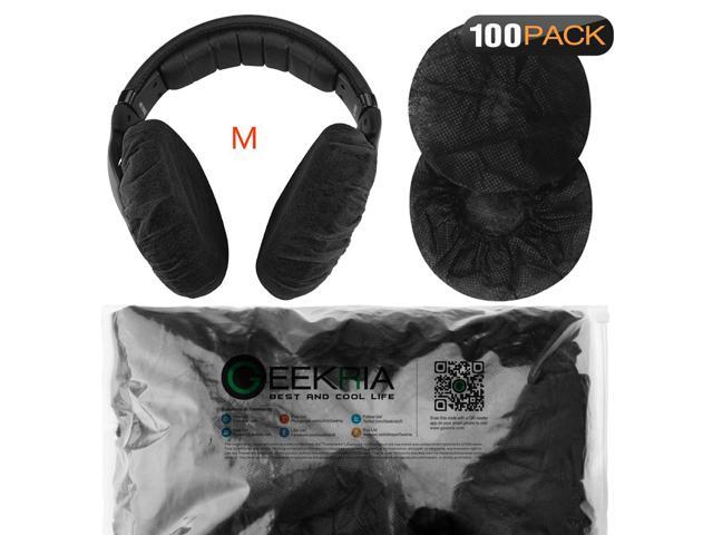 100 Pack Sanitary Headphone Covers Disposable Stretchable Headset Covers Earpiece Cushions fit Earmuff-style//On-Ear Headsets//Gaming Headphone//VR Headset//most Medium//Large-Size headphones/&headsets 11cm