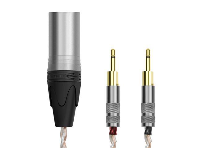 Geekria Apollo 4n Occ Single Crystal Silver Upgrade Cable Compatible With Sennheiser Hd700 Headphones Replacement Cord 16 Cores Mixed Circular Knitting Audio Cable 4 Cores Xlr Plug Newegg Com