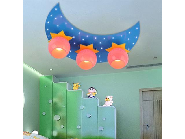 Cartoon Moon Stars Children S Bedroom Ceiling Lamp Cute Baby Room Led Ceiling Lamps Boy Girl Room Ceiling Light