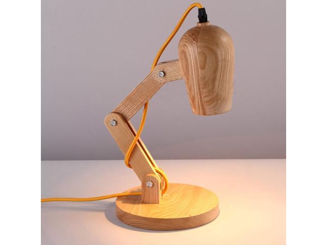 Simple Wooden Desk Lamp