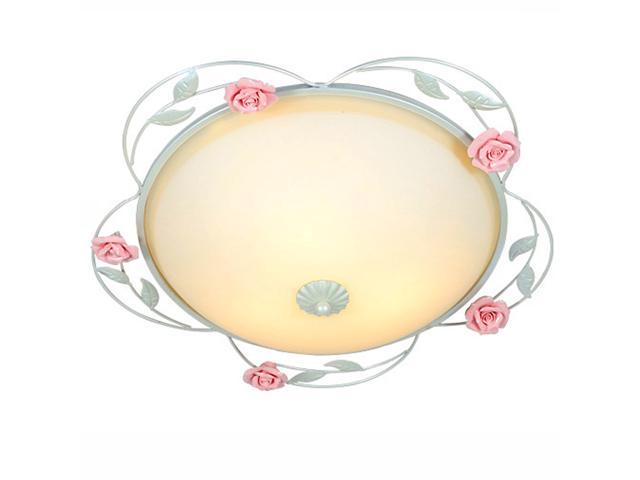 Romantic Flower Bedroom Ceiling Lamp Lights Cute Glass Princess Room Ceiling Lamps Dining Room Ceiling Light