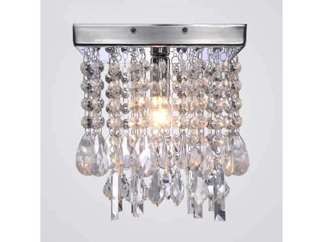 24 5cm Square Crystal Balcony Ceiling Light Fashion Hallway Ceiling Lamp Entrance Stairs Ceiling Lamp