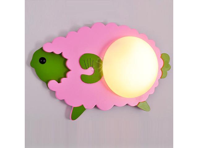 Cute Baby Room Wooden Sheep Wall Lamps Cartoon Girl S Cute Baby Room Wooden Sheep Wall Lamps Cartoon Girl S Light Kid Bedroom Sconces