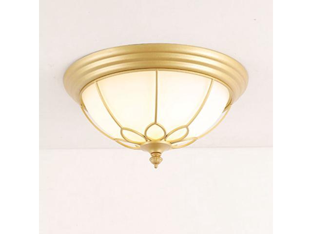 Oovov 18w Led Balcony Ceiling Lamp Gold Iron Glass Bedroom Study