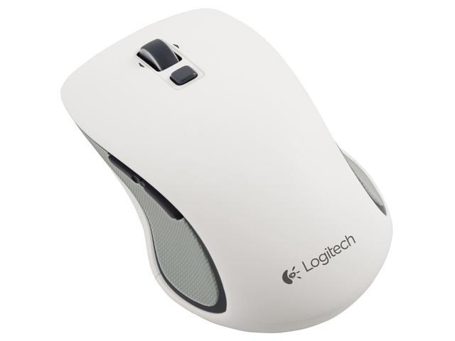 Logitech 2.4GHz Both Hands Tilt Wheel USB Wireless Mouse-White