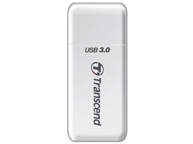 Transcend TS-RDF5K USB 3.0 Support SDHC (UHS-I), SDXC (UHS-I), microSD, microSDHC (UHS-I), and microSDXC (UHS-I) Flash Card Reader-Black/White