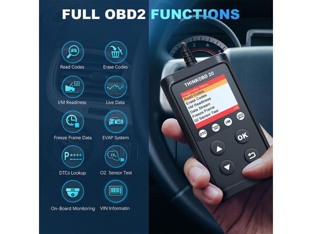 OBDII/EOBD Code Reader Scanner Car Diagnostic Tool w/ Dictionary for DTCs Lookup 