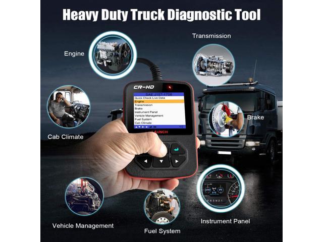 Heavy Duty Code Reader Diagnostic Scanner engine Brake Transmission Scan Tool 
