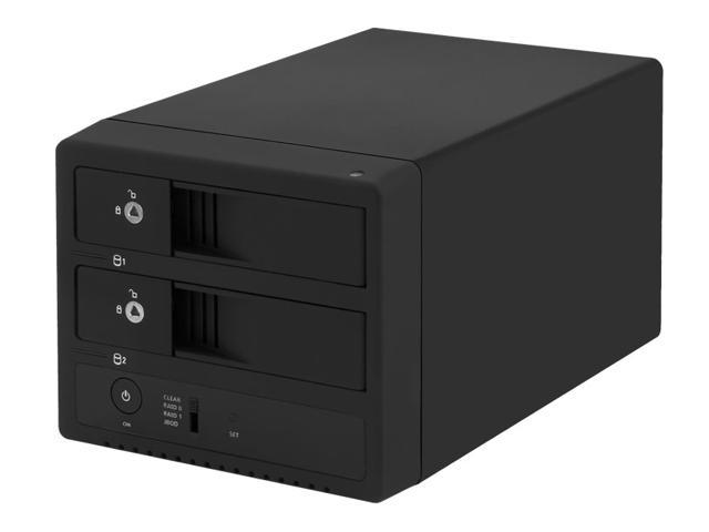Kingwin KST-200 USB 3.0 & eSATA Dual Front Bay External Enclosure for 3.5” SSD/SATA Hard Drives. Supports Hot Swap, UASP, LED for HDD Access & Power, RAID 0/RAID 1/JBOD/SPAN