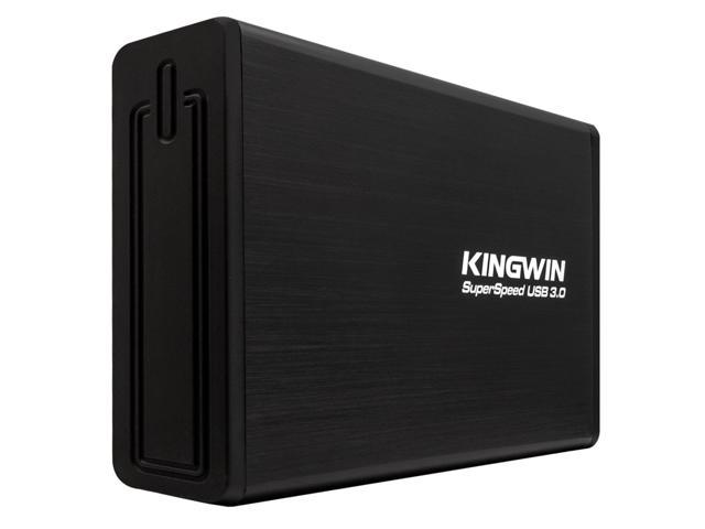 Kingwin KH-304U3-BK 3.5” SSD/SATA Hard Drive Up to 5.0 Gbps Data Transfer Rate In USB 3.0 Aluminum Case Support Hot Plug & Play Applicable for PC, Mac, & Linux RoHS Compliant