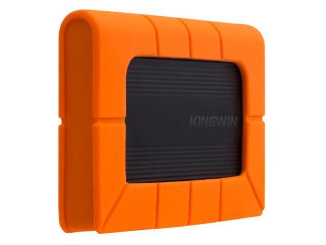 Kingwin KH-203U3-BKRG Rugged Anti Shock External Enclosure for 2.5” SATA Hard Drive Up to 5.0 Gbps Data Transfer Rate In USB 3.0 Slim Aluminum Case