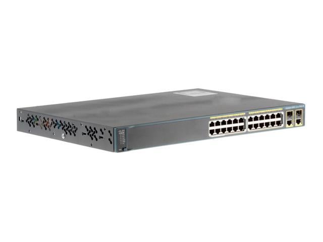 Refurbished Cisco 2960 Series 24 Port Poe Switch Ws C2960 24pc L Lifetime Warranty Newegg Com