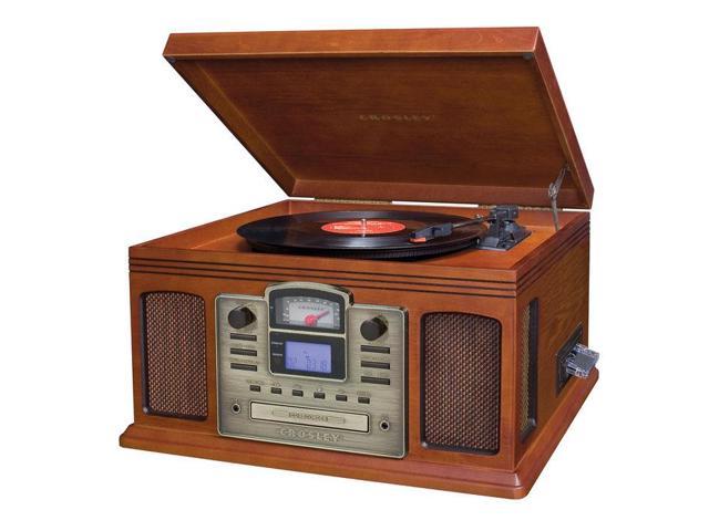 Crosley CR2405A-PA Director CD Recorder with Cassette Player (Paprika ...