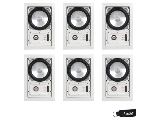 Speakercraft Mt6 Three In Wall Or Ceiling Speaker Includes White Grill Multipack Of 3 Pair 6 Speakers Total