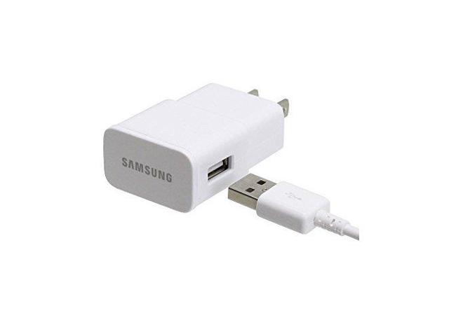 OEM Authentic Samsung 2 Amp 5V Rapid Charger Adapter+OEM Samsung 5 foot Micro USB Data Sync Charging Cables for Galaxy S2 S3 S4 S5 Active Note 1 2 3 4 Edge Mega 6.3 EP-TA10JWE ECBDU4EWE