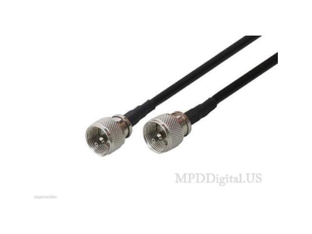 1 ft LMR-240 Coax PL259 Connectors 50 Ohm Commercial Ham Radio RF Jumper Cable