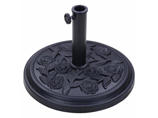 18 20 Lbs Round Umbrella Base Heavy Stand Holder Fit For 8 9 Patio Garden Umbrella Newegg Com