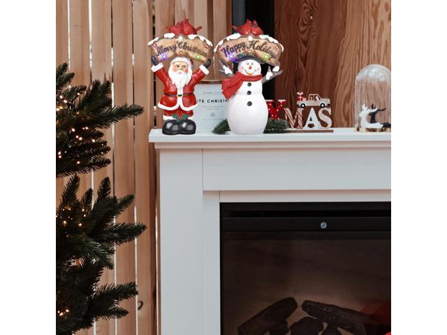 Resin Light Set Santa Claus Snowman Tabletop Christmas Decor LED Home 2  Pack, 1 - Fry's Food Stores