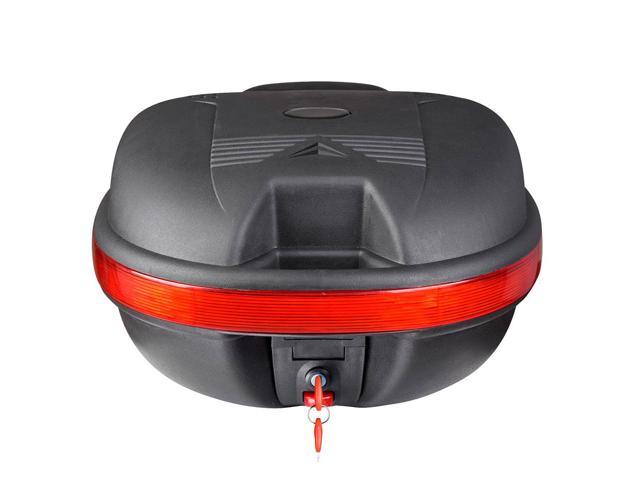 Yescom 30L Motorcycle Tour Tail Box Scooter Trunk Luggage Top Lock Storage  Carrier Case 