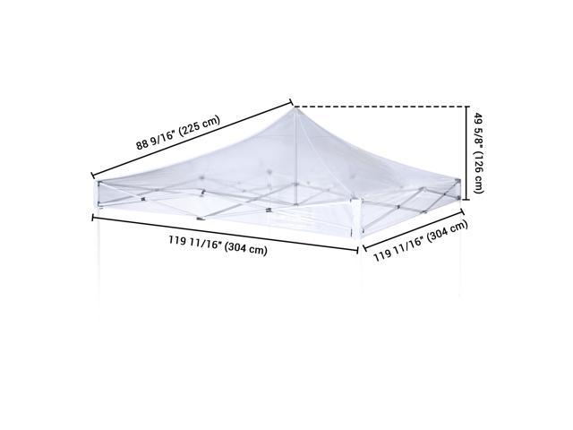 InstaHibit 10x10Ft Pop Up Canopy Top Replacement Transparent Instant Tent  Cover