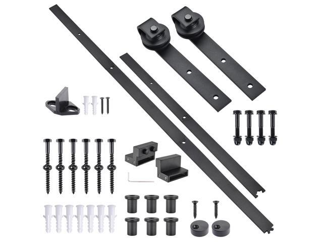 Sliding Door Kit Track Rail Length 1 2 3 4 5 6 Ft Sliding Door Double - View #8