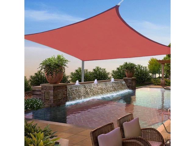 12 X12 Square Sun Shade Sail Top Outdoor Yard Patio Canopy Cover