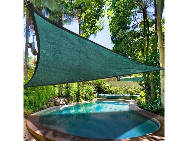 11 5 Triangle Sun Shade Sail Patio Deck Beach Yard Canopy Cover