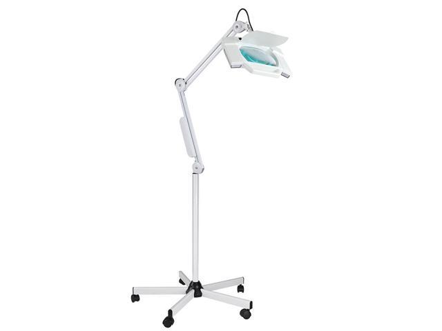 Yescom 5x Diopter Magnifying Lamp Rolling Floor Skin Salon Jewelry Magnifier Home 12mfl003 Square Std Newegg Com