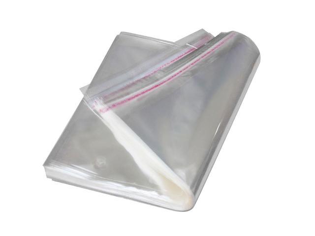 Clear OPP Bags Plastic Garment Packaging Self Adhesive Peel Seal No Warning CS