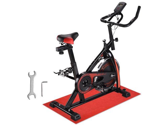Yescom Exercise Bike Stationary Bike Trainer Cardio Workout Indoor Fitness Home Gym, Black