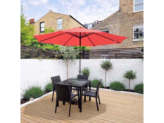 10ft Universal Replacement Umbrella Canopy Top Cover Patio Beach Pool Sunshade 