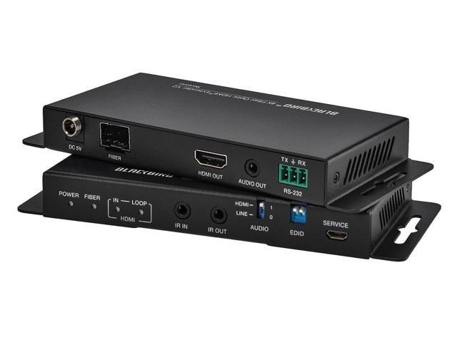 Photo 1 of Monoprice Blackbird 4K Fiber Optic HDMI Extender, 3300feet, 1000m, 4k@60Hz, IR, RS-232, HDMI 2.0 Support