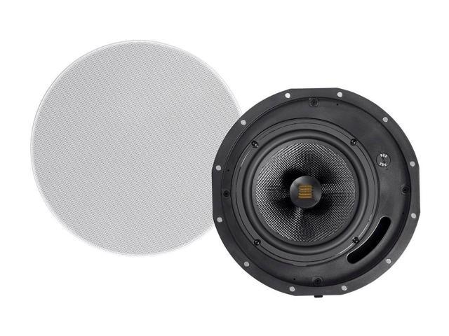 Photo 1 of Monoprice Amber 2-Way Carbon Fiber Ceiling Speakers - 8 Inch With Magnetic Grille And Ribbon Tweeter (Pair)