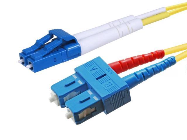 Monoprice Single Mode Fiber Optic Cable - 20 Meter - Yellow | LC/SC, UL ...