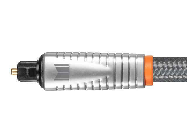 Multicore Optical Fiber Digital Audio Monolith S//PDIF Toslink Optical Cable Strength /& Flexibility 1 Meter with Nylon Braided Jacket